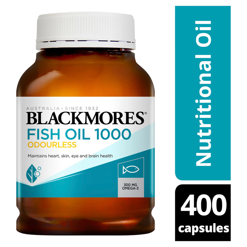 Blackmores Odourless Fish Oil 1000mg 400 Capsules