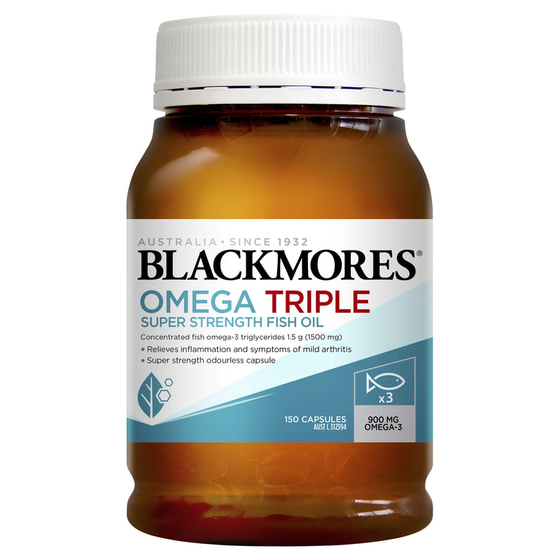 Blackmores Omega Triple Concentrated Fish Oil 150 Capsules