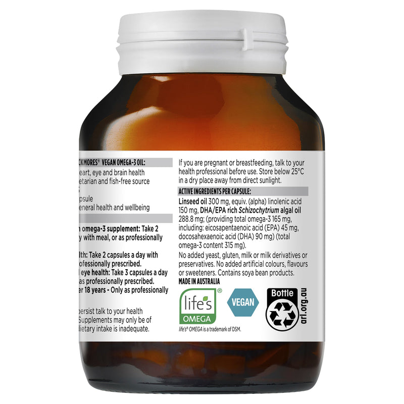 Blackmores Vegan Omega-3 Oil 120 Capsules