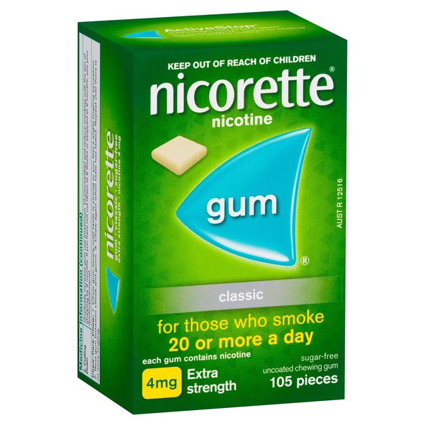 Nicorette Gum Classic 4mg 105