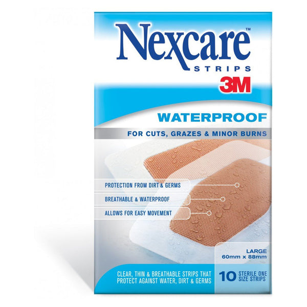 Nexcare Active Waterproof Strip Large 10