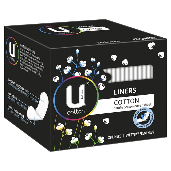 U By Kotex Liner Cotton 26 Pack