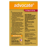 Advocate Dog 10-25 kg Large 3s