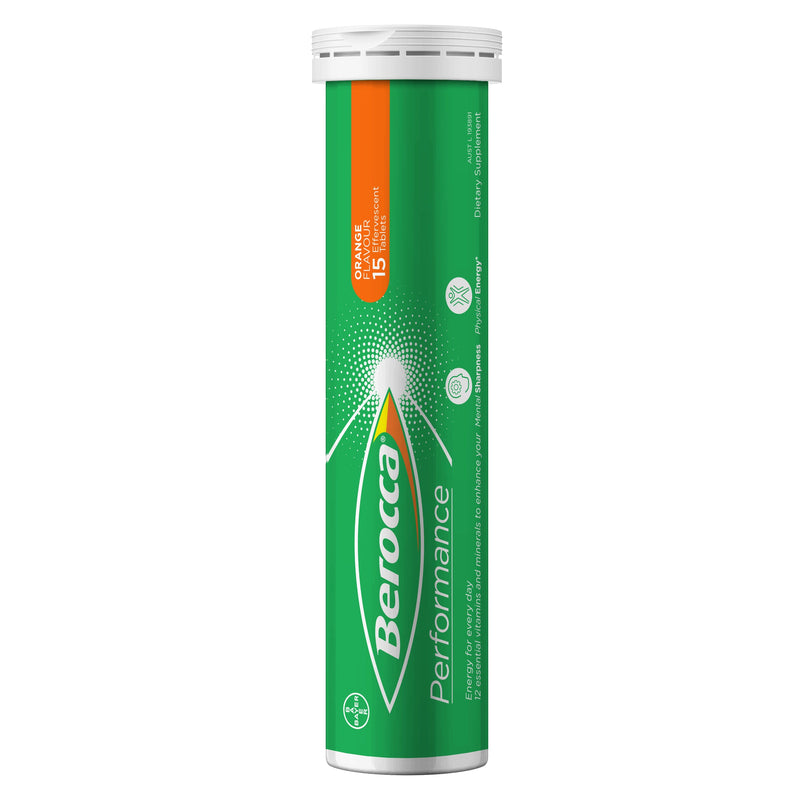 Berocca Energy Vitamin Orange Effervescent Tablets 30 Pack