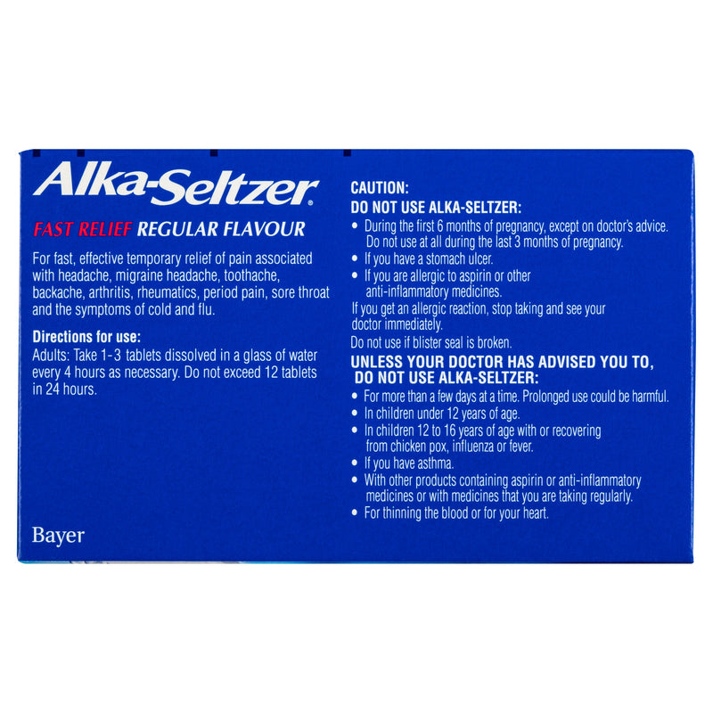 Alka Seltzer Regular Tab 20