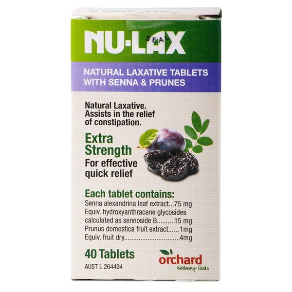 Nulax Natural Laxative Tablets 40