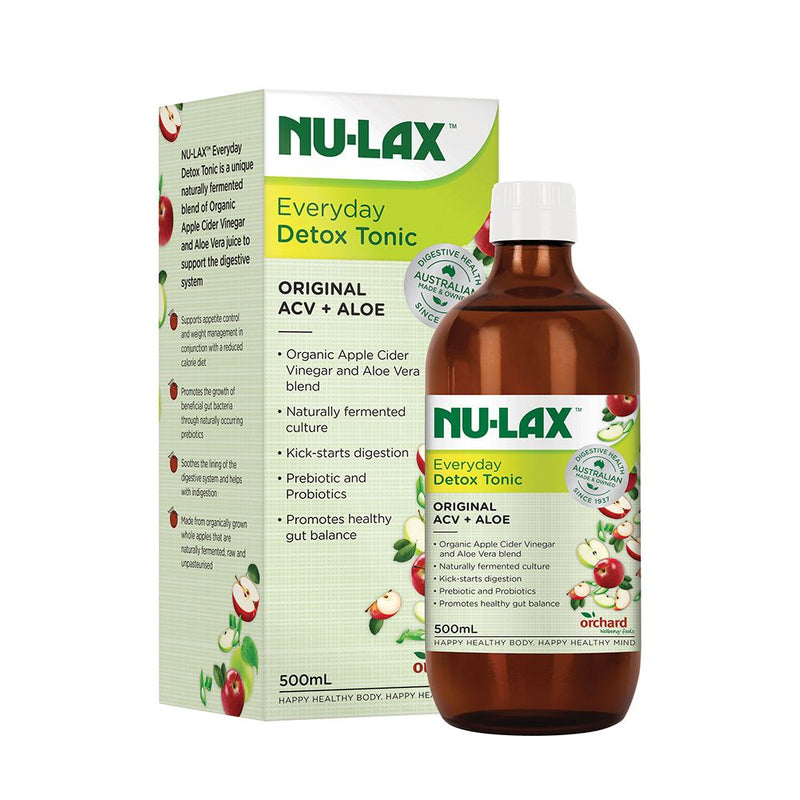 Nulax Everyday Detox Tonic Original (Apple Cider Vinegar + Aloe) 500ml