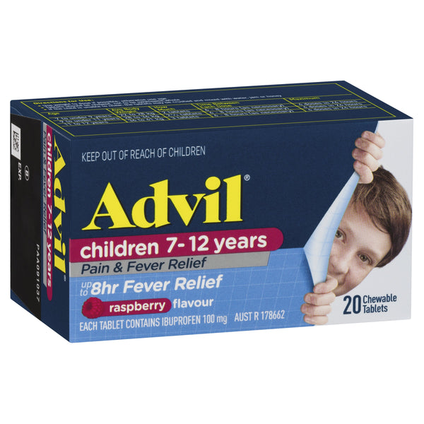 Advil Chewable 7-12 Years 20 Tabs