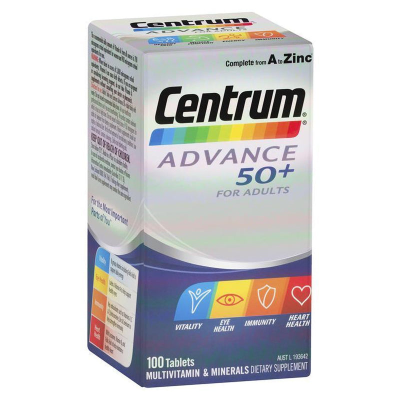 Centrum Advance 50+ 100 Tablets