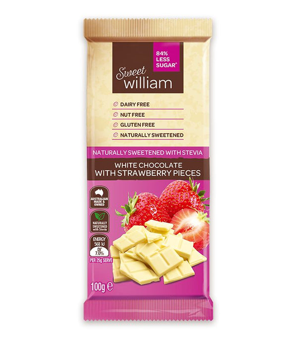 Sweet William White Chocolate 100g