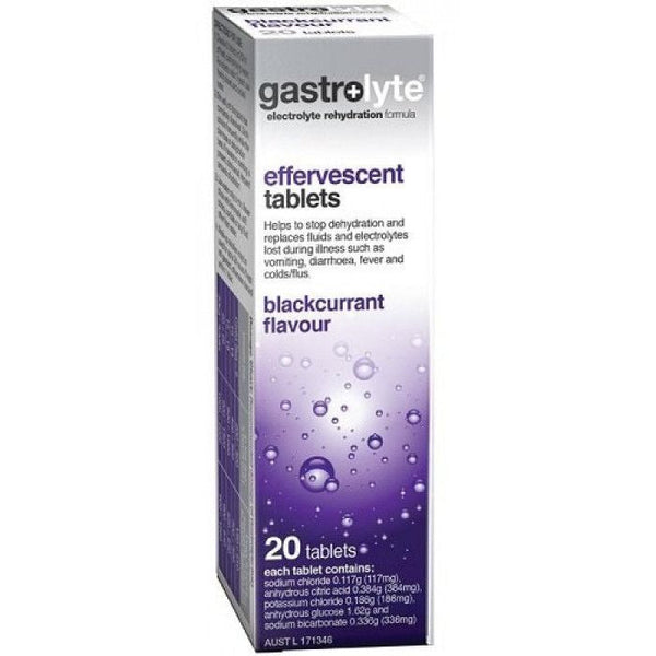 Gastrolyte Effervescent Blackcurrant 20