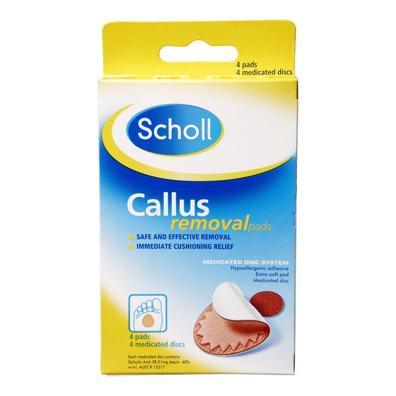 Scholl Callous Removal Pads 4 Pack