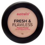 Australis Fresh & Flawless Pressed Powder 11g Light Beige