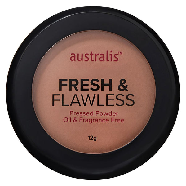 Australis Fresh & Flawless Pressed Powder 11g - Deep Golden