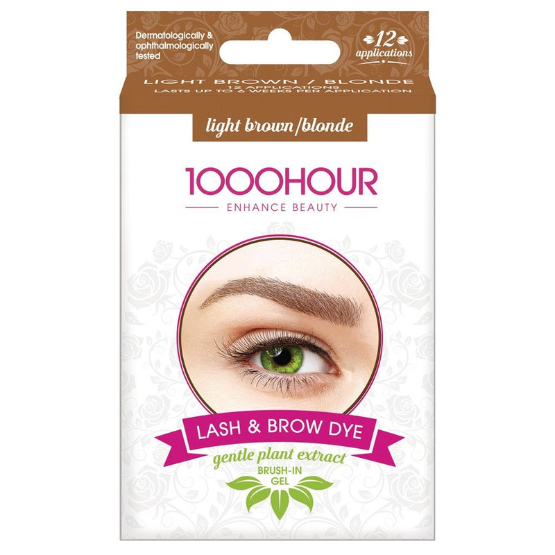 1000HOUR Plant Based Lash & Brow Dye Kit Light Brown