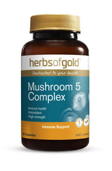 Herbs of Gold Mushroom 5 Complex 60 Tablets