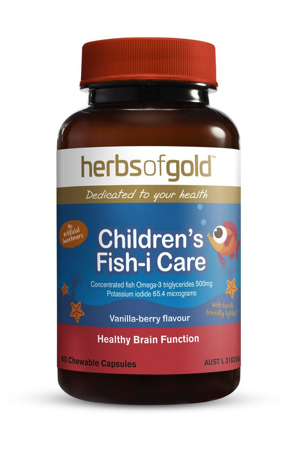 Herbs of Gold Children's Fish-I Care (Chewable) 60 Capsules