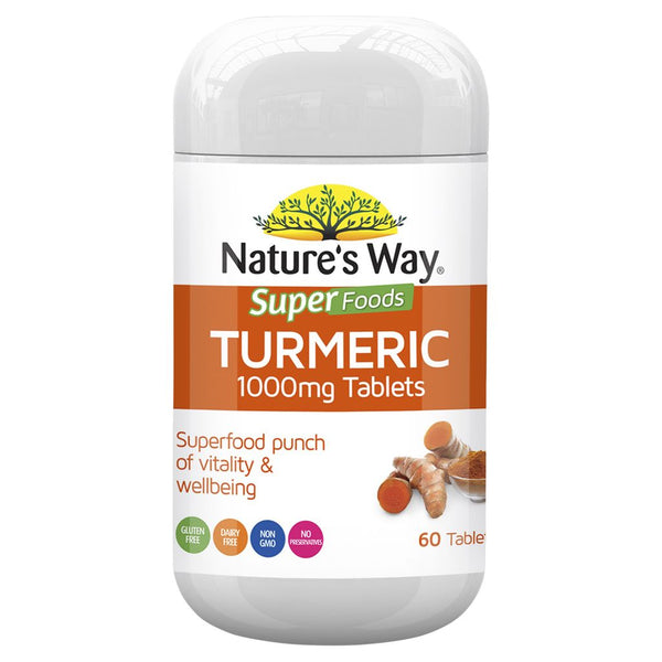 Nature's Way Super Food Turmeric Tablets 1000mg 60s