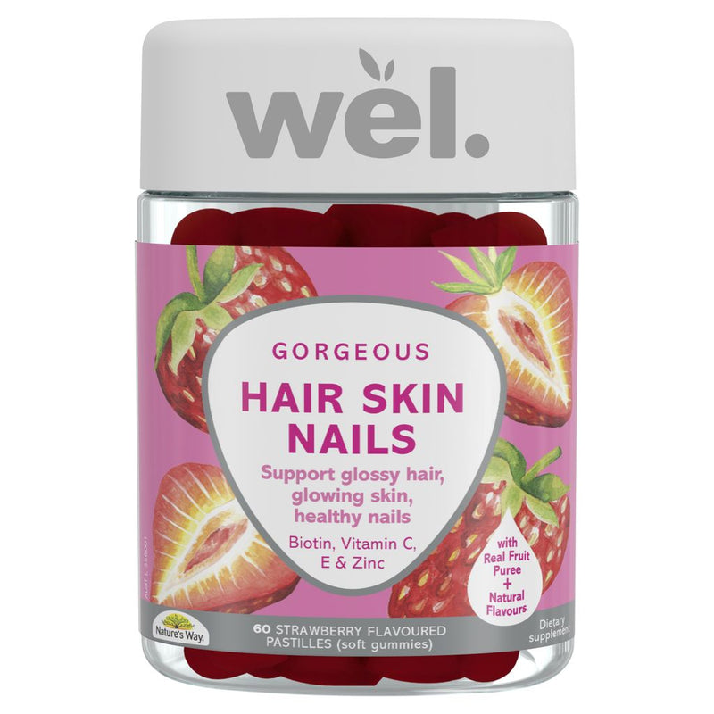 Nature's Way Wel Hair Skin Nail Gummies 60s