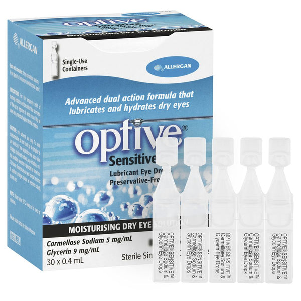 Optive Sensitive Unit Dose Eye Drops 0.4ml X 30
