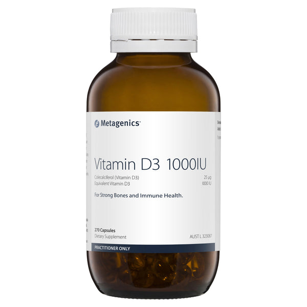 Metagenics Vitamin D3 1000IU 270 Capsules