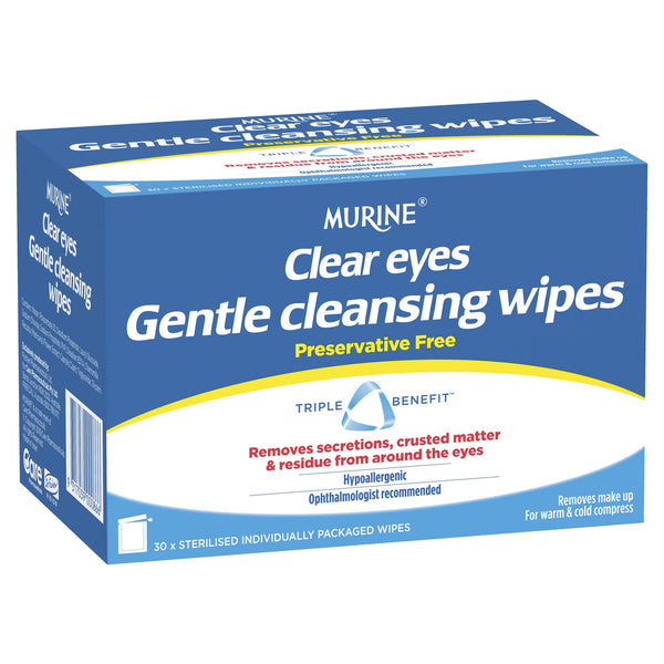 Murine Clear Eyes Gentle Cleansing Wipe 30
