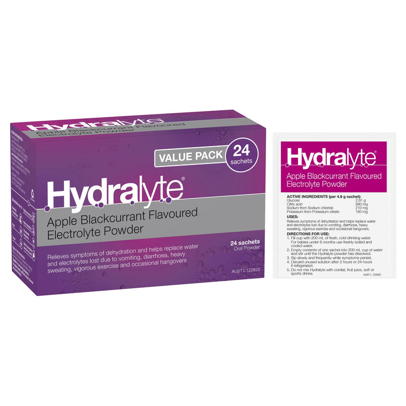 Hydralyte Apple Blackcurrant Value Pack 24