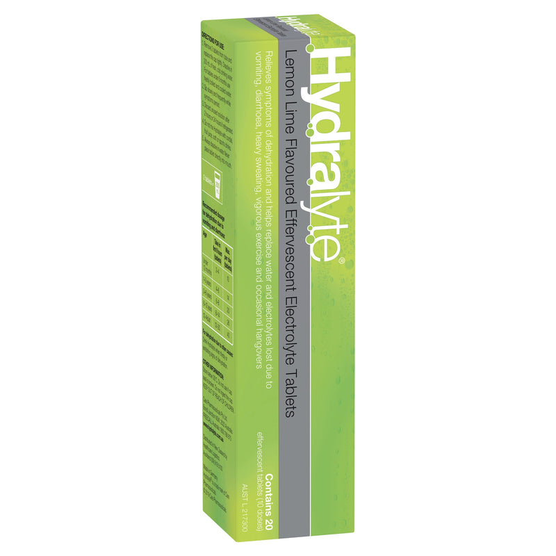 Hydralyte Lemon Lime Effervescent Tablets 20