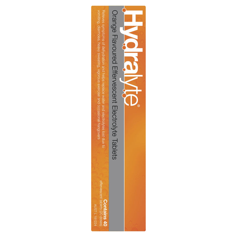 Hydralyte Orange Effervescent Tablet 40