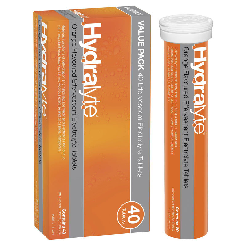 Hydralyte Orange Effervescent Tablet 40