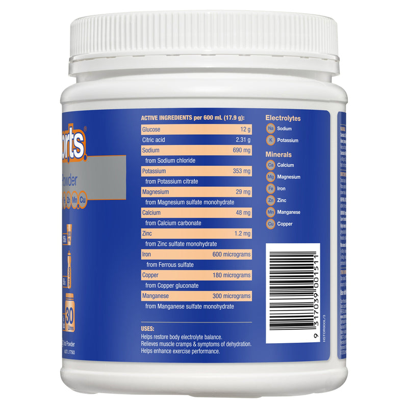 Hydralyte Sports Orange Powder 900g