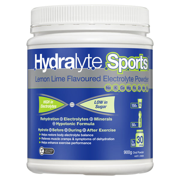 Hydralyte Sports Lemon & Lime 900g