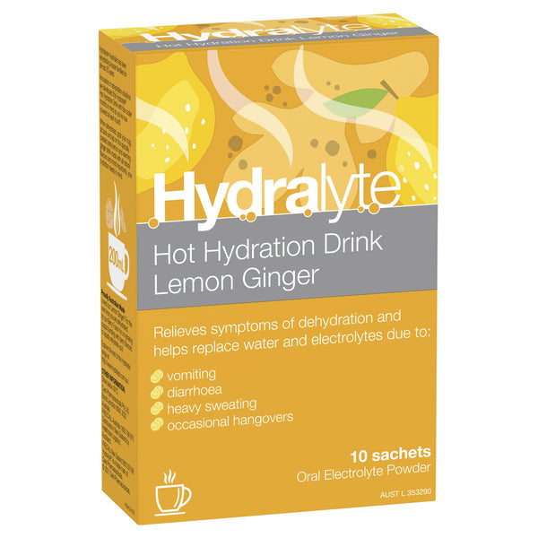 Hydralyte Hot Hydration Lemon Ginger 10