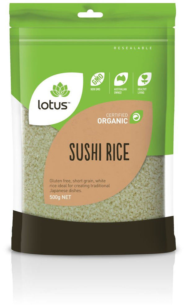 Lotus Organic Sushi Rice 500g