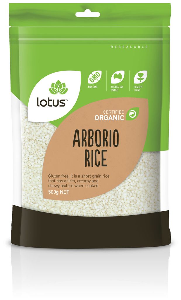 Lotus Organic Arborio Rice 500g – Fresh Beauty Co. New Zealand