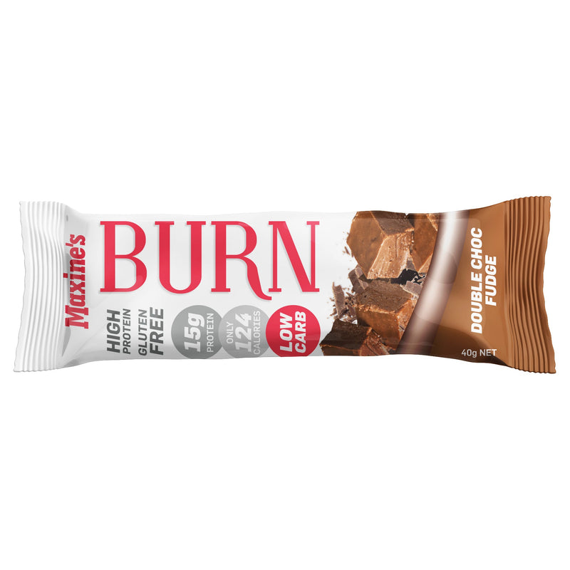 Maxine's Max Burn Bar Double Choc Fudge 40g