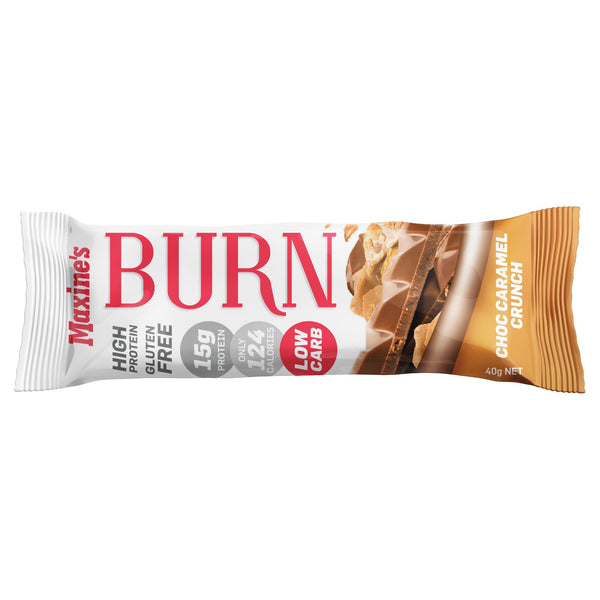 Maxine's Burn Bar Choc Caramel Crunch 40g