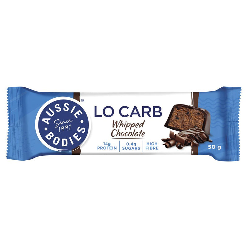 Aussie Bodies Lo Carb Whipped Chocolate 50g Box of 12