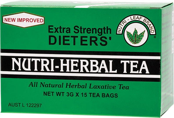 NUTRI-LEAF Herbal Tea Bags Dieter's Tea Extra Strength X15