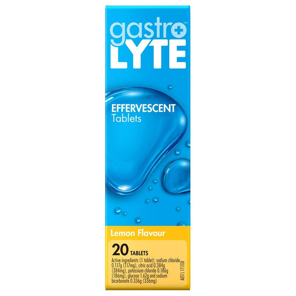 Gastrolyte Effervescent Lemon 20