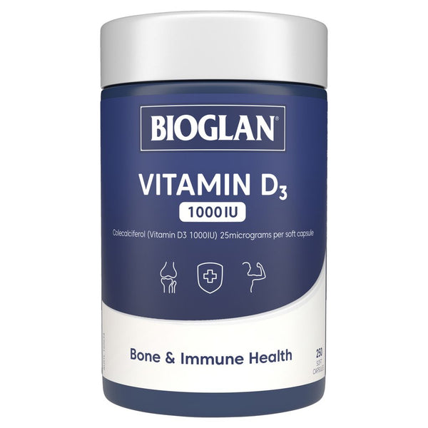 Bioglan Vitamin D3 1000Iu 250 Capsules