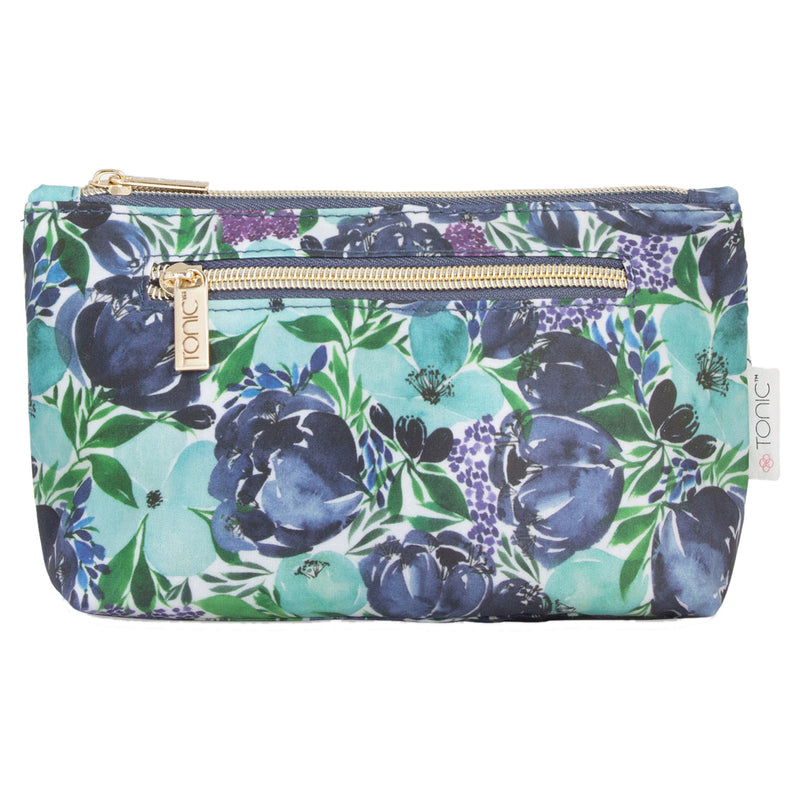 Tonic Small Cosmetic Bag Flourish Blue