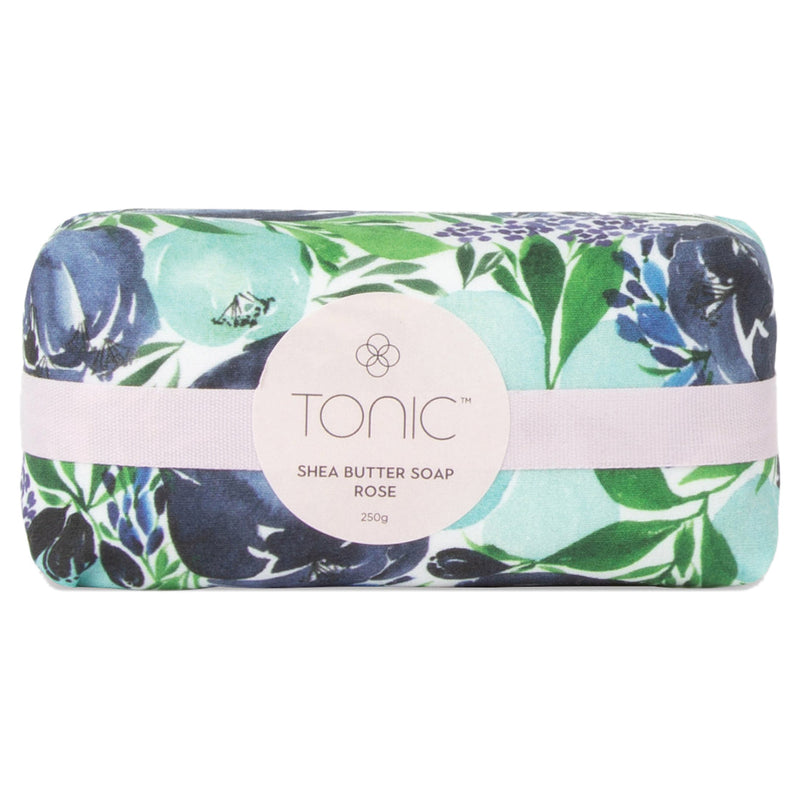 Tonic Shea Butter Soap Flourish Blue 250g