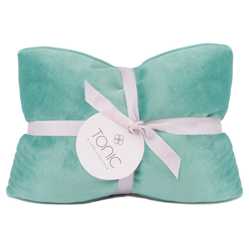 Tonic Luxe Velvet Heat Pillow - Seafoam