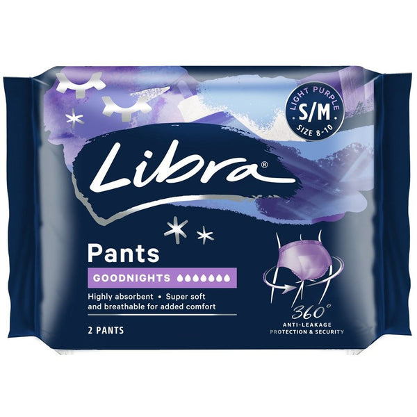 Libra Pants Goodnights Small/ Medium 2Pack
