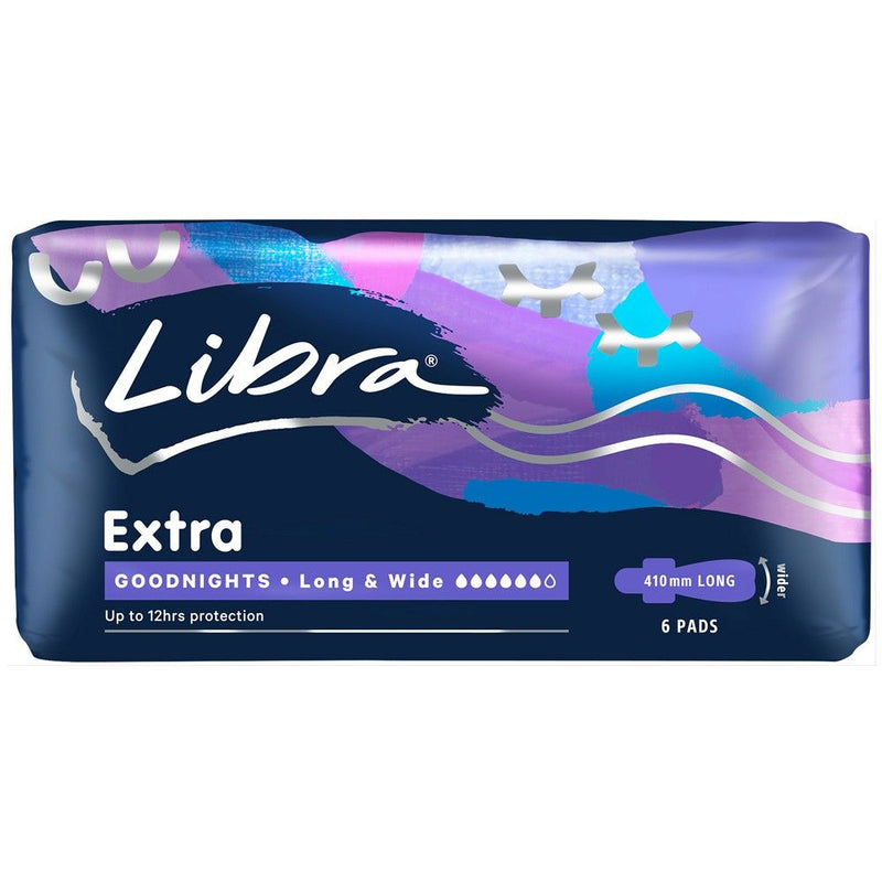 Libra Pads Goodnights Extra Long & Wide 6