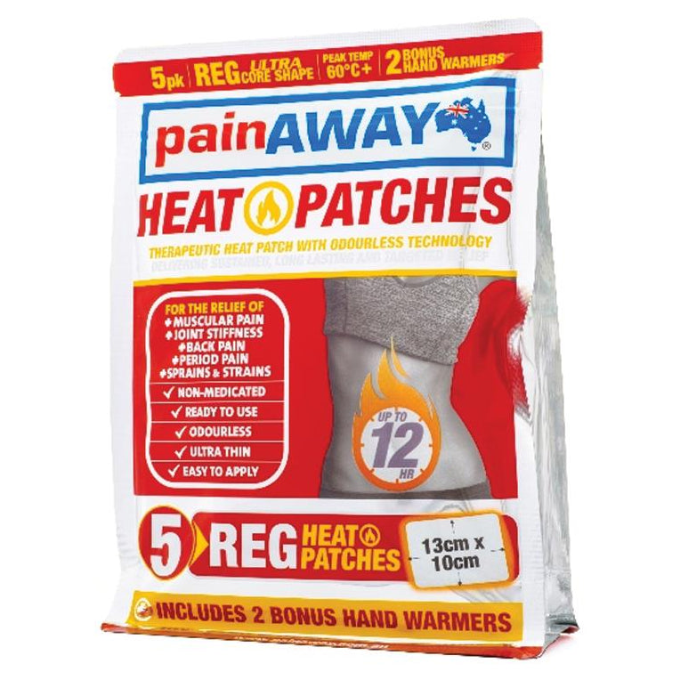 Pain Away Heat Patches Regular 5 Pack