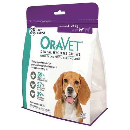 OraVet Dental Chews Medium Dogs 11-23 kg 28s