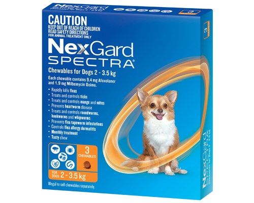 NexGard Spectra 2-3.5 kg 3s