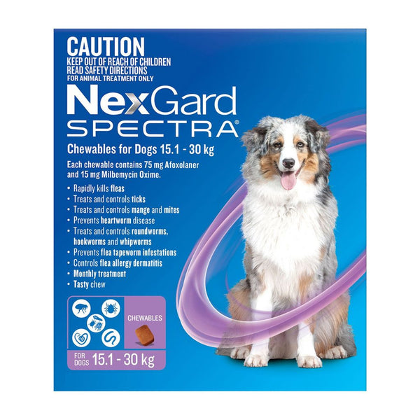 NexGard Spectra 15.1-30 kg 3s